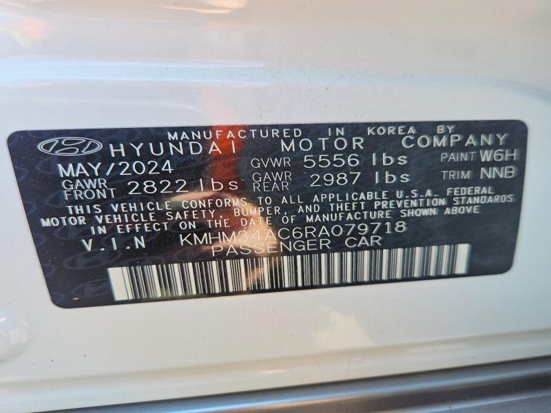 Продаж на аукціоні авто 2024 Hyundai Ioniq 6, vin: KMHM34AC6RA079718, номер лоту: 61134276