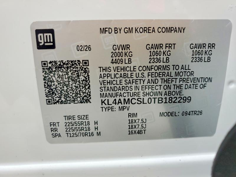 Продаж на аукціоні авто 2026 Buick Encore Gx, vin: KL4AMCSL0TB182299, номер лоту: 62261296