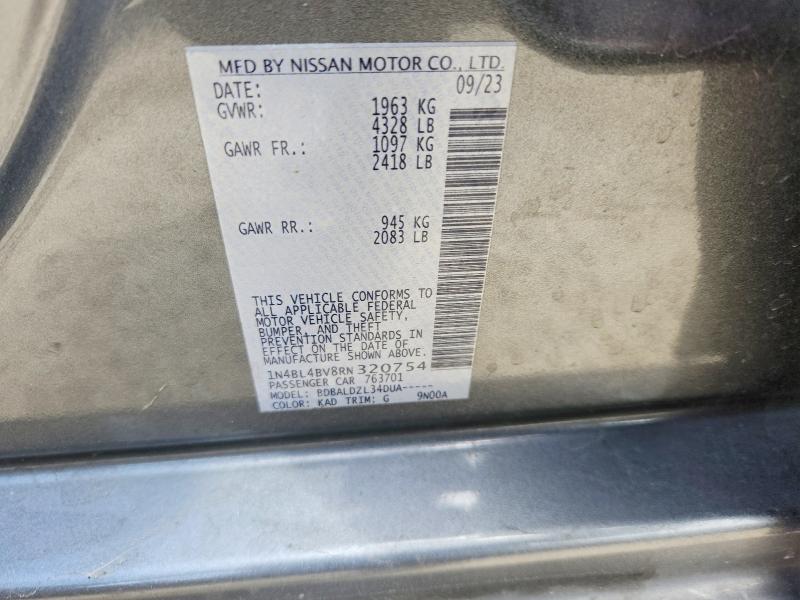 2024 Nissan Altima მანქანა იყიდება აუქციონზე, vin: 1N4BL4BV8RN320754, აუქციონის ნომერი: 60687996