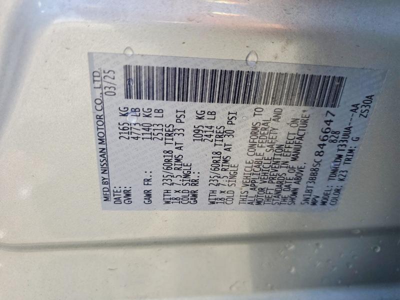 Продаж на аукціоні авто 2025 Nissan Rogue, vin: 5N1BT3BB8SC846647, номер лоту: 58423736