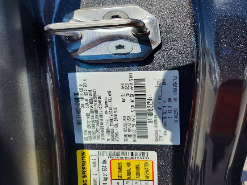 Продажа на аукционе авто 2018 Ford Mustang, vin: 1FATP8UH6J5125151, номер лота: 61795506