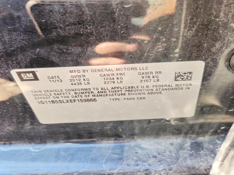 61771756 :رقم المزاد ، 1G11B5SLXEF159866 vin ، 2014 Chevrolet Malibu مزاد بيع