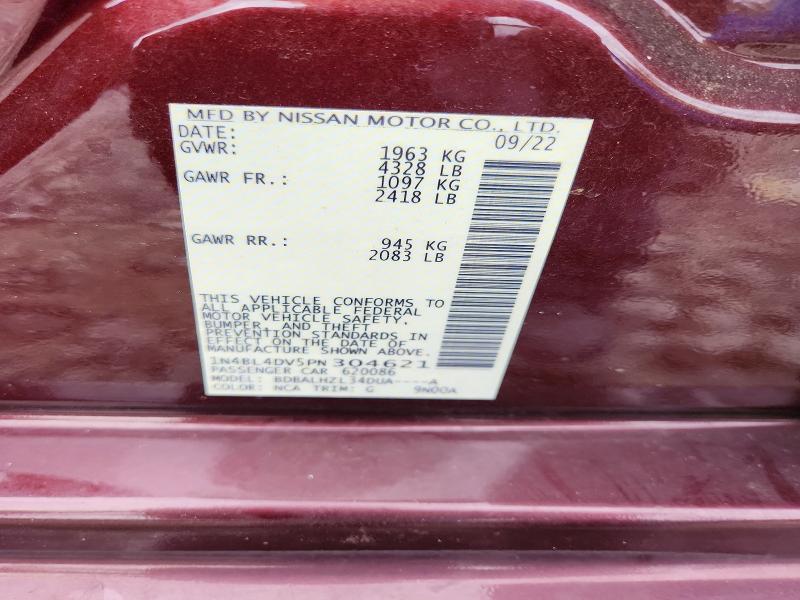 Aukcja sprzedaży 2023 Nissan Altima, vin: 1N4BL4DV5PN304621, numer aukcji: 60990956