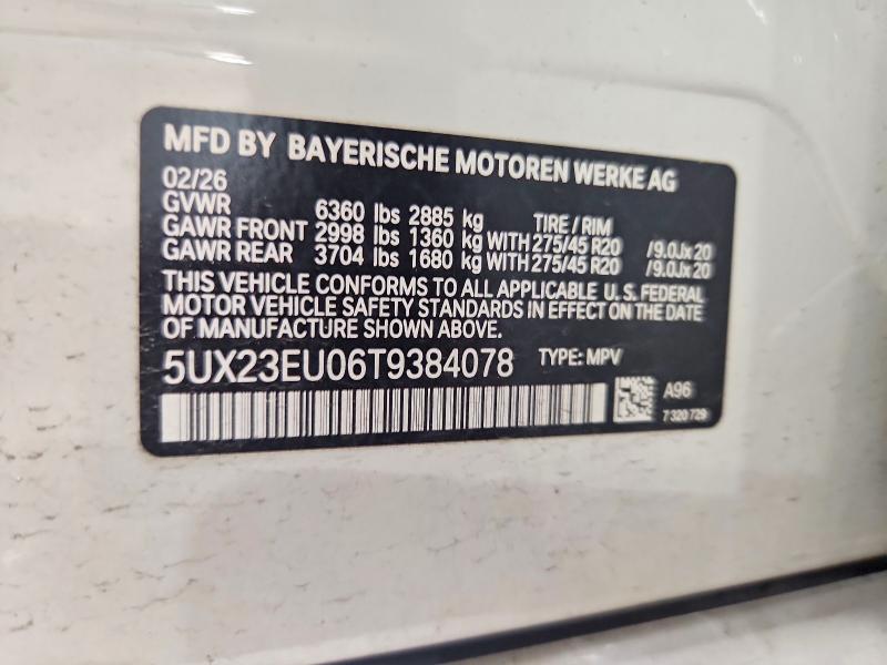 Продажа на аукционе авто 2026 Bmw X5, vin: 5UX23EU06T9384078, номер лота: 59168336