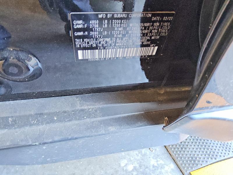 Aukcja sprzedaży 2023 Subaru Outback, vin: 4S4BTADC1P3175565, numer aukcji: 58531006