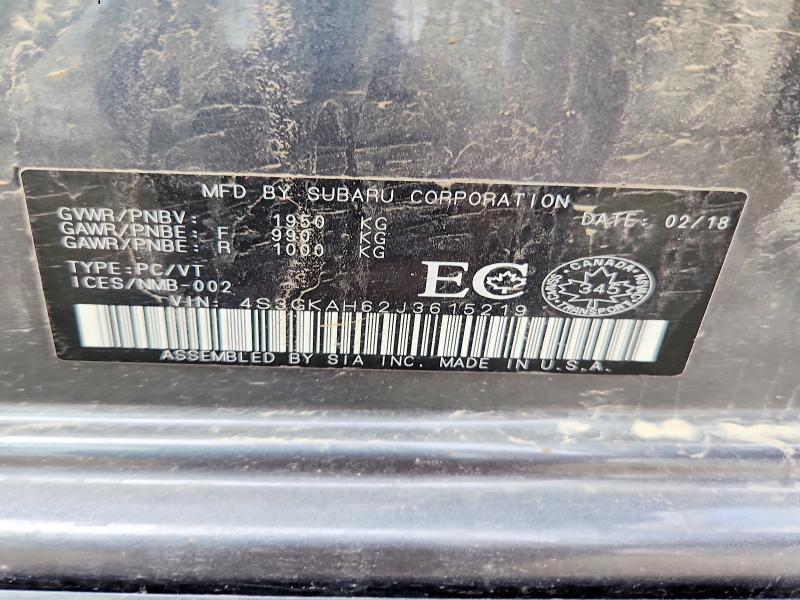 Продажа на аукционе авто 2018 Subaru Impreza, vin: 4S3GKAH62J3615219, номер лота: 58928446