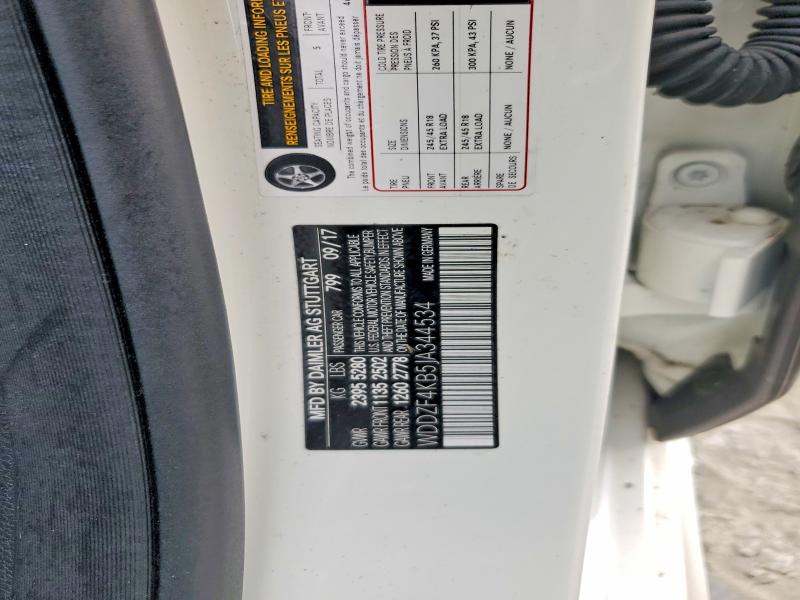2018 Mercedes-benz E მანქანა იყიდება აუქციონზე, vin: WDDZF4KB5JA344534, აუქციონის ნომერი: 62126146