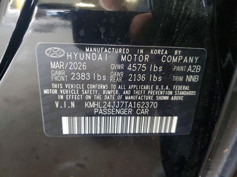 Продаж на аукціоні авто 2026 Hyundai Sonata Hybrid, vin: KMHL24JJ7TA162370, номер лоту: 63475816