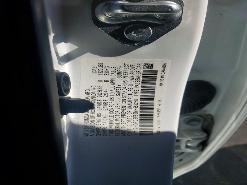 Продажа на аукционе авто 2021 Honda Civic, vin: 2HGFC2F86MH552258, номер лота: 62687446