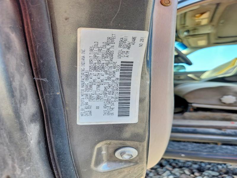 Aukcja sprzedaży 2004 Toyota Tundra, vin: 5TBET34104S445190, numer aukcji: 61609216