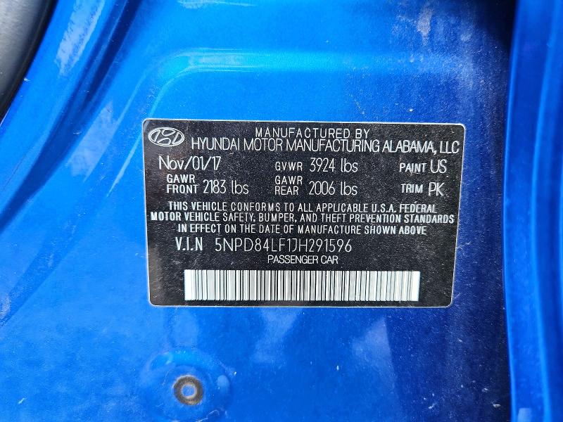 Продажа на аукционе авто 2018 Hyundai Elantra, vin: 5NPD84LF1JH291596, номер лота: 61588726
