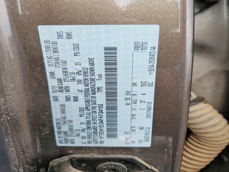 Aukcja sprzedaży 2015 Ford F150, vin: 1FTEW1EG4FKF24152, numer aukcji: 59310856