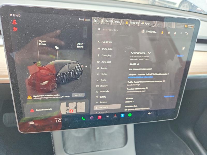 Продаж на аукціоні авто 2023 Tesla Model Y, vin: 7SAYGDEE6PF926587, номер лоту: 59849666