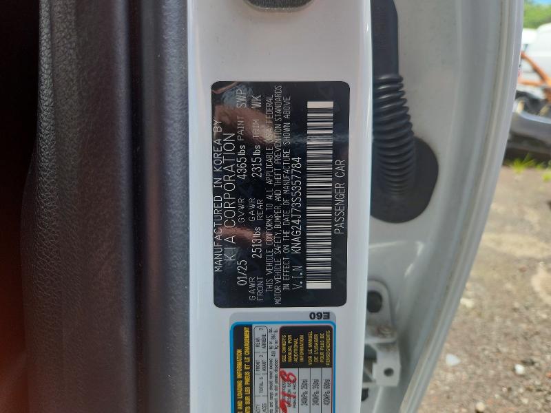 59911816 :رقم المزاد ، KNAG24J73S5357784 vin ، 2025 Kia K5 مزاد بيع