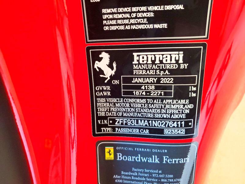 Продажа на аукционе авто 2022 Ferrari F8 Spider, vin: ZFF93LMA1N0276411, номер лота: 60422616