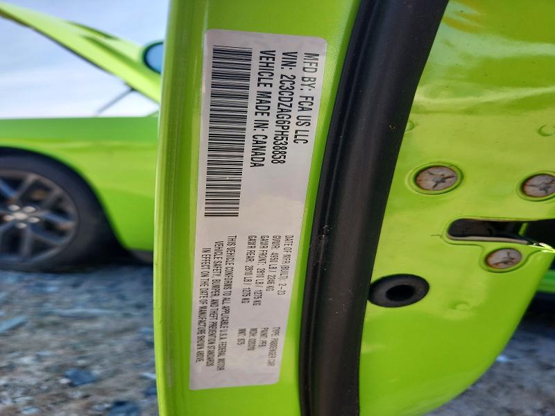 2023 Dodge Challenger მანქანა იყიდება აუქციონზე, vin: 2C3CDZAG6PH538858, აუქციონის ნომერი: 60253876
