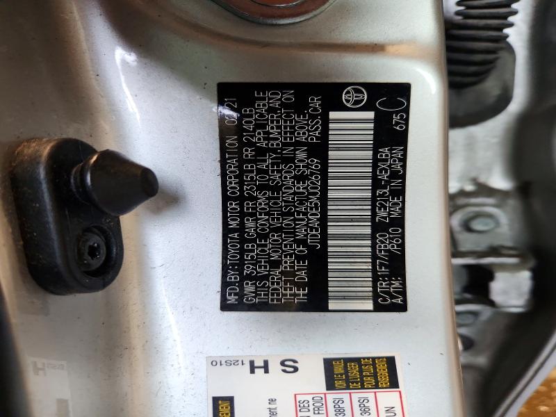 Aukcja sprzedaży 2021 Toyota Corolla, vin: JTDEAMDE5MJ026769, numer aukcji: 61902866