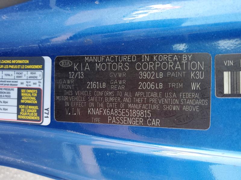 62606866 :رقم المزاد ، KNAFX6A85E5189815 vin ، 2014 Kia Forte Koup مزاد بيع