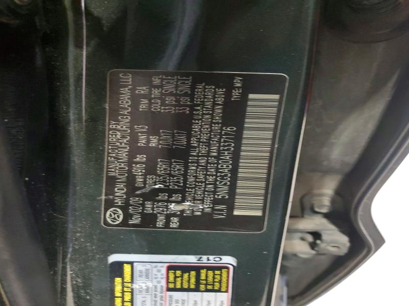 Продажа на аукционе авто 2010 Hyundai Santa Fe, vin: 5NMSG3AB0AH337176, номер лота: 63526246