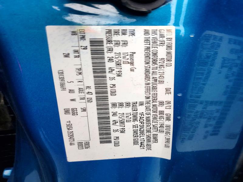 Aukcja sprzedaży 2014 Ford Focus, vin: 1FADP3N28EL174421, numer aukcji: 60684576