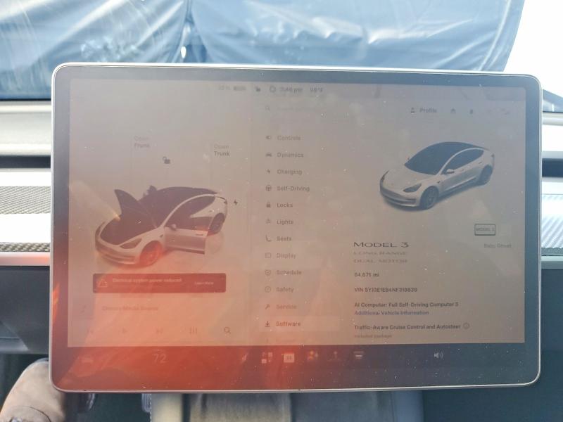 Aukcja sprzedaży 2022 Tesla Model 3, vin: 5YJ3E1EB4NF318839, numer aukcji: 62453076