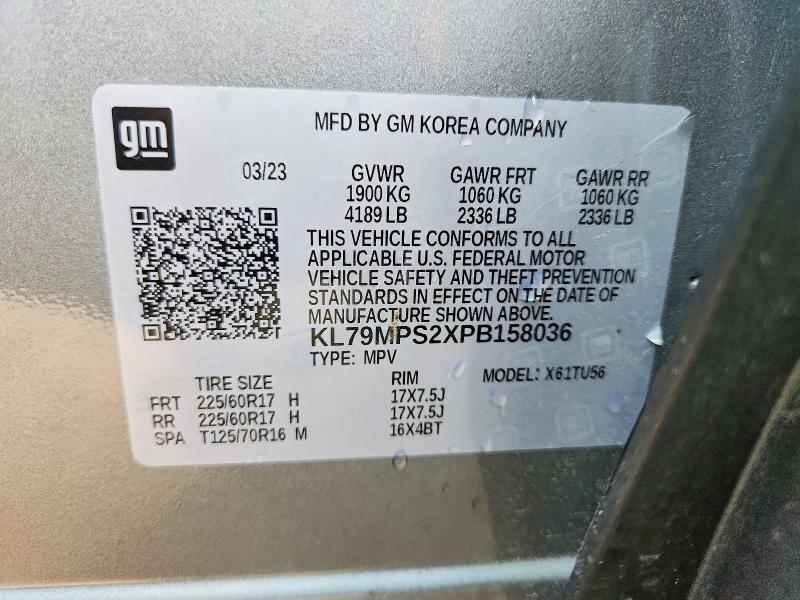 Продажа на аукционе авто 2023 Chevrolet Trailblazer, vin: KL79MPS2XPB158036, номер лота: 62714406