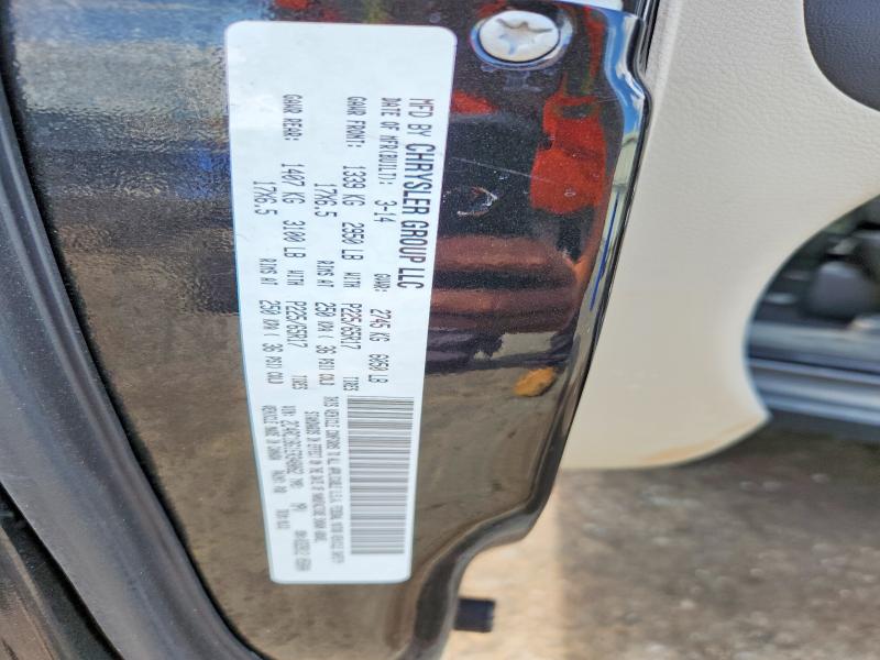 2014 Chrysler Town & Country მანქანა იყიდება აუქციონზე, vin: 2C4RC1BG1ER348062, აუქციონის ნომერი: 63125076