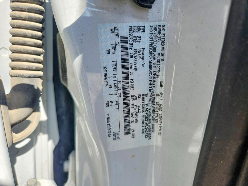 Продажа на аукционе авто 2017 Ford Focus, vin: 1FADP3E21HL342422, номер лота: 60784946
