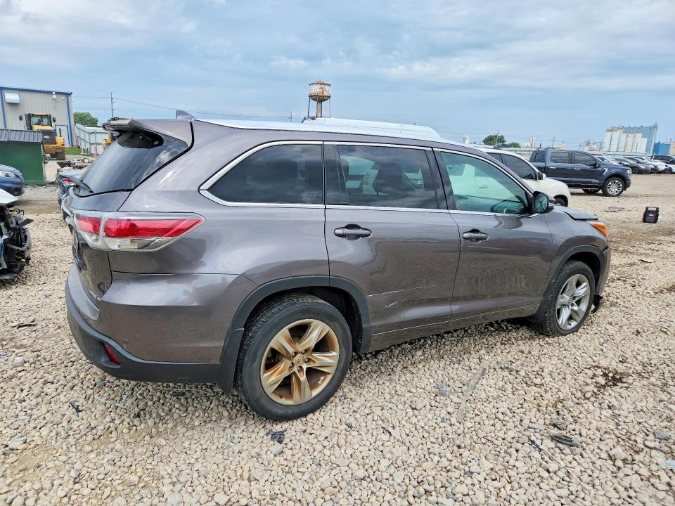 60496826 :رقم المزاد ، 5TDDKRFH9ES007322 vin ، 2014 Toyota Highlander مزاد بيع