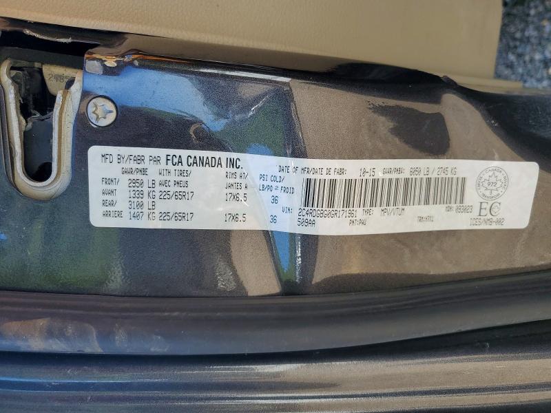 Продажа на аукционе авто 2016 Dodge Grand Caravan, vin: 2C4RDGBG0GR171961, номер лота: 61030396