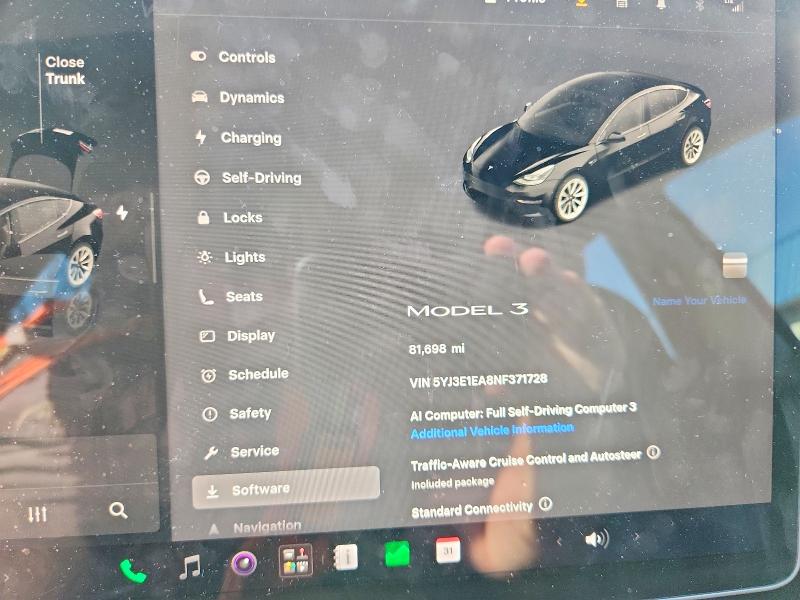 Продажа на аукционе авто 2022 Tesla Model 3, vin: 5YJ3E1EA8NF371728, номер лота: 63355266