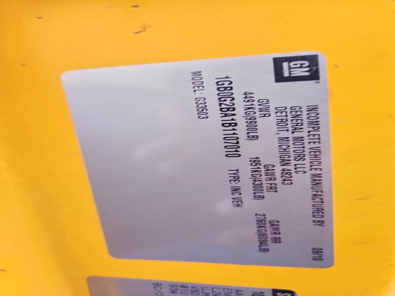 62529306 :رقم المزاد ، 1GB0G2BA1B1107010 vin ، 2011 Collins Bantam G3500 مزاد بيع
