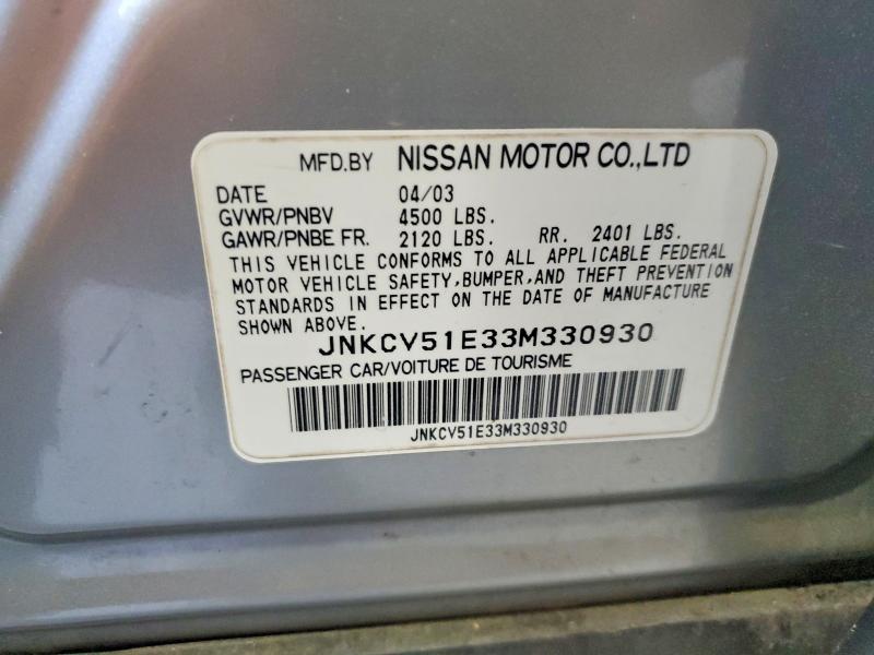Продажа на аукционе авто 2003 Infiniti G35, vin: JNKCV51E33M330930, номер лота: 73343205