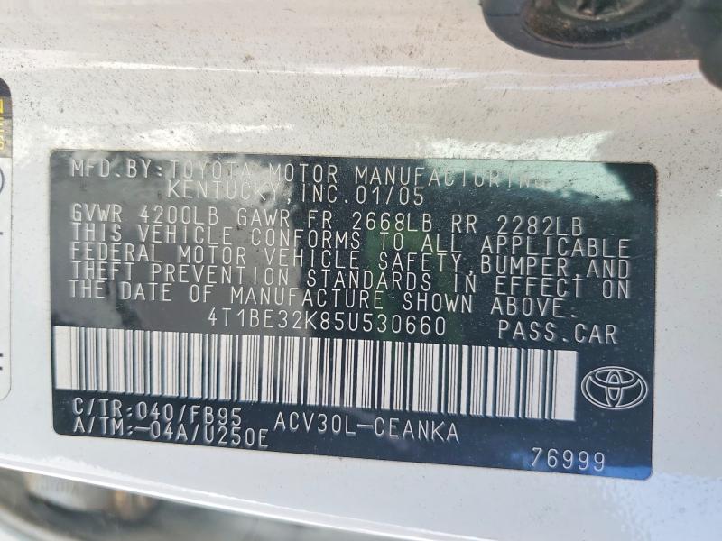 Aukcja sprzedaży 2005 Toyota Camry, vin: 4T1BE32K85U530660, numer aukcji: 61734946