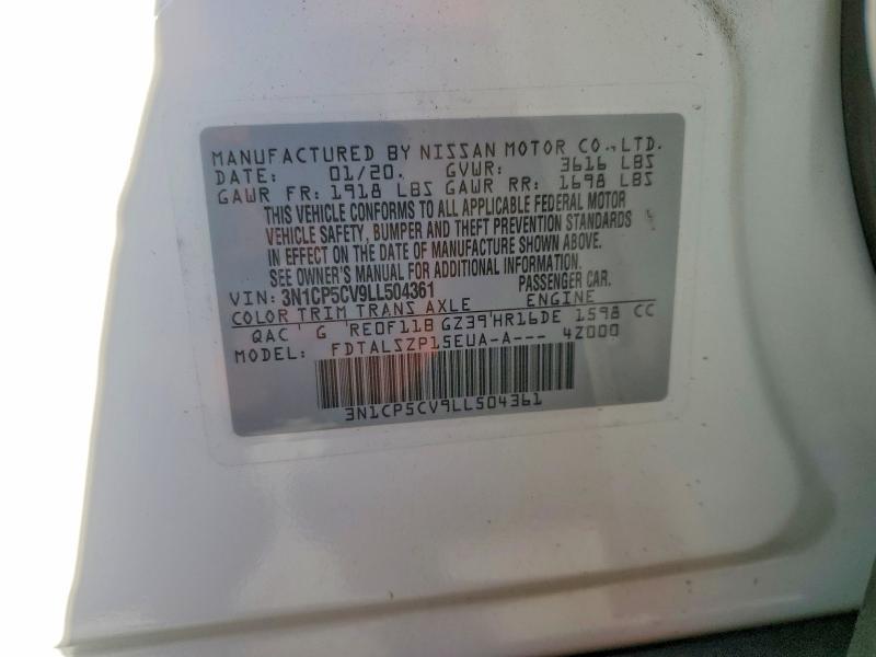 Продажа на аукционе авто 2020 Nissan Kicks, vin: 3N1CP5CV9LL504361, номер лота: 60624086
