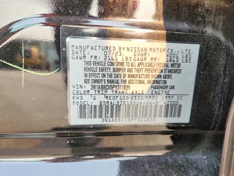 Aukcja sprzedaży 2023 Nissan Sentra, vin: 3N1AB8CV5PY311835, numer aukcji: 60765456