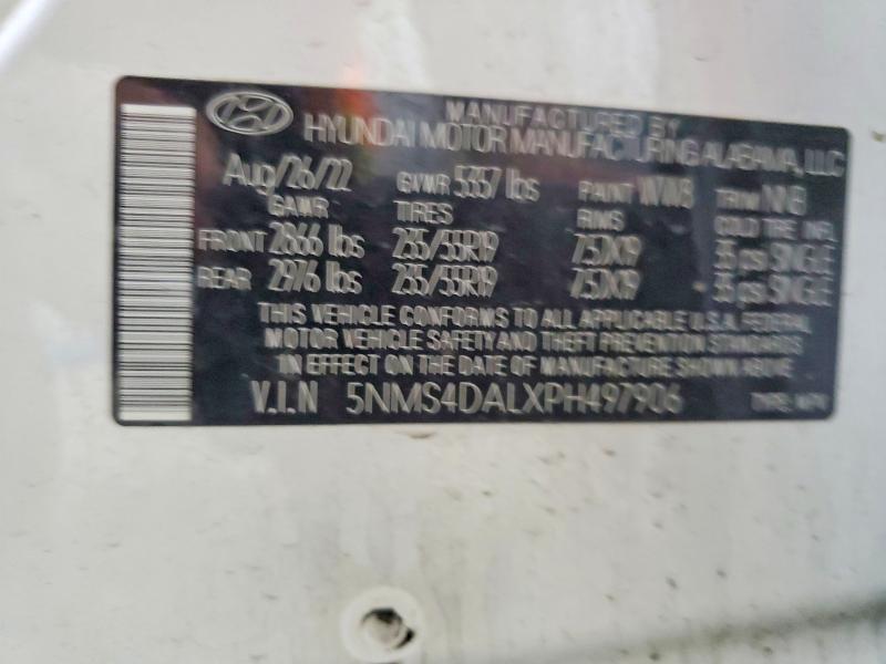 Продаж на аукціоні авто 2023 Hyundai Santa Fe, vin: 5NMS4DALXPH497906, номер лоту: 60895446