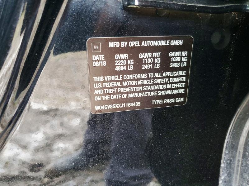 Aukcja sprzedaży 2018 Buick Regal Tourx, vin: W04GV8SXXJ1164435, numer aukcji: 61292796