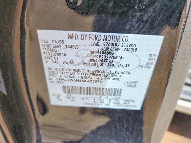 61424696 :رقم المزاد ، 1FMCU96H56KA35578 vin ، 2006 Ford Escape مزاد بيع