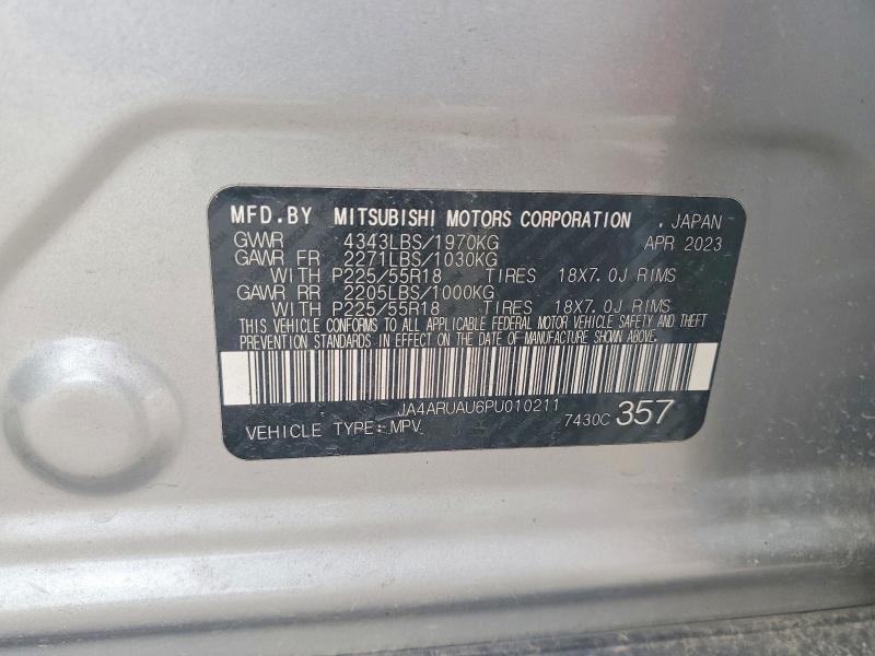 Aukcja sprzedaży 2023 Mitsubishi Outlander Sport, vin: JA4ARUAU6PU010211, numer aukcji: 62254146