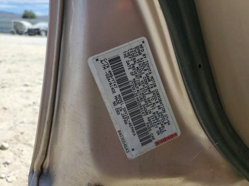 Продажа на аукционе авто 1994 Toyota Camry, vin: JT2SK12E4R0268167, номер лота: 61363776