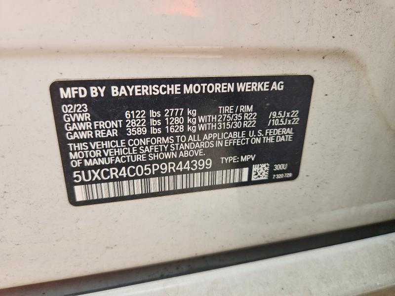 Продаж на аукціоні авто 2023 Bmw X5, vin: 5UXCR4C05P9R44399, номер лоту: 60674586