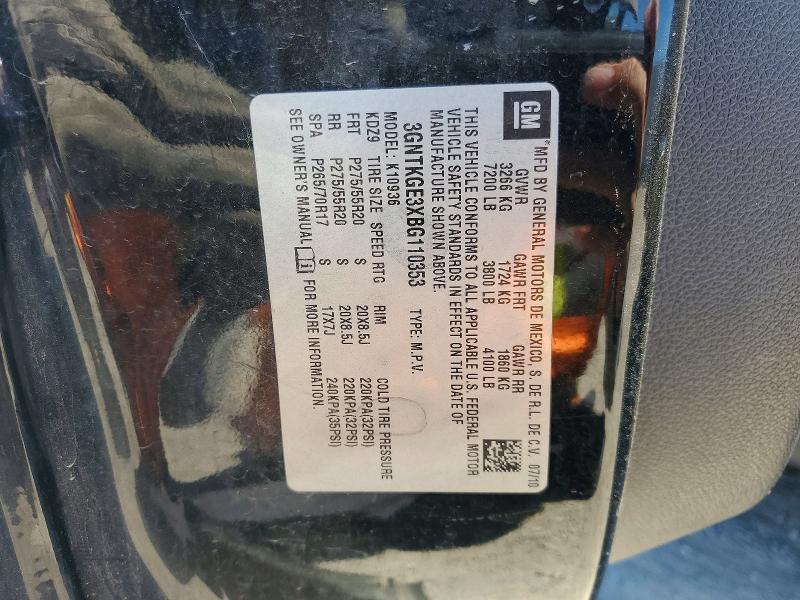 Продаж на аукціоні авто 2011 Chevrolet Avalanche, vin: 3GNTKGE3XBG110353, номер лоту: 60712596