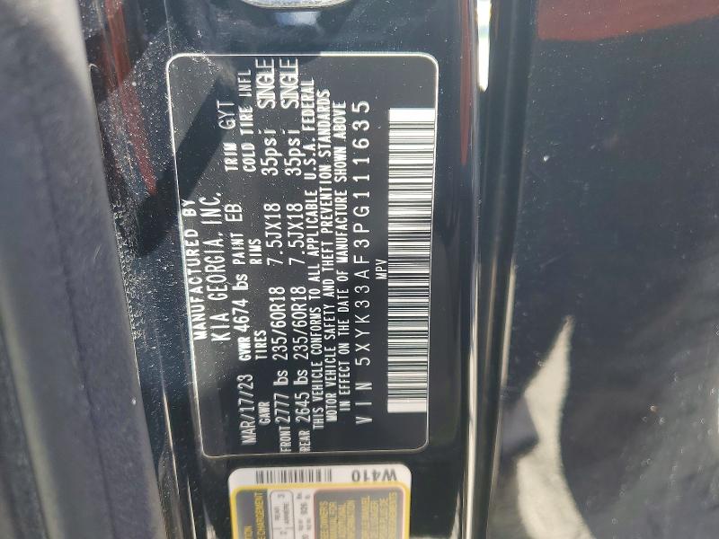 Aukcja sprzedaży 2023 Kia Sportage, vin: 5XYK33AF3PG111635, numer aukcji: 63001526