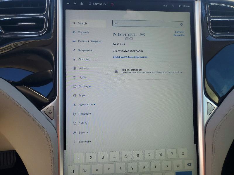 Aukcja sprzedaży 2013 Tesla Model S, vin: 5YJSA1AG9DFP04034, numer aukcji: 62337696