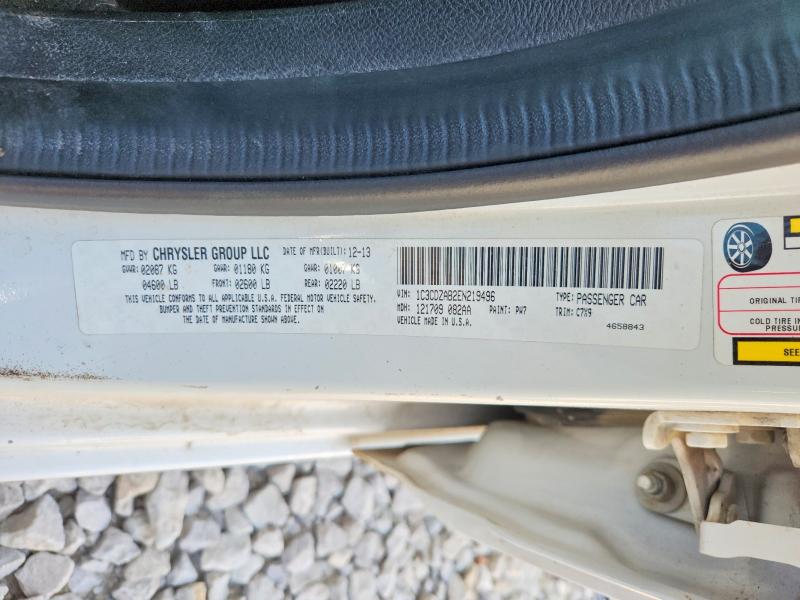 2014 Dodge Avenger მანქანა იყიდება აუქციონზე, vin: 1C3CDZAB2EN219496, აუქციონის ნომერი: 57499036