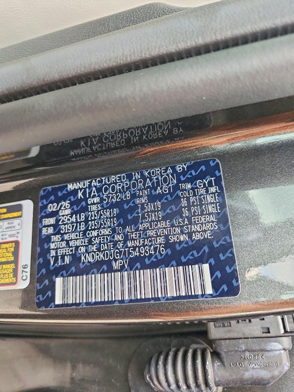 Aukcja sprzedaży 2026 Kia Sorento, vin: KNDRKDJG7T5493476, numer aukcji: 62216826