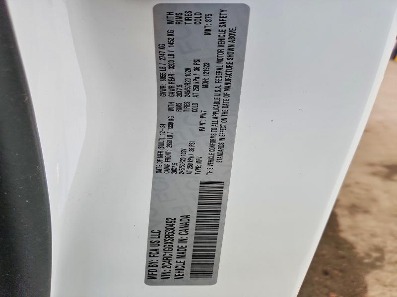 Продаж на аукціоні авто 2025 Chrysler Pacifica, vin: 2C4RC1GGXSR530492, номер лоту: 59999976
