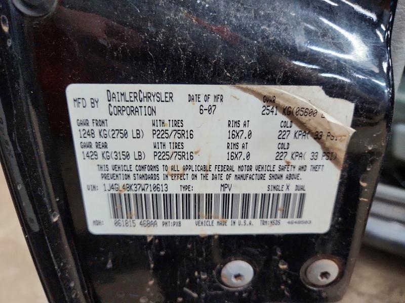 62023776 :رقم المزاد ، 1J4GL48K37W710613 vin ، 2007 Jeep Liberty مزاد بيع