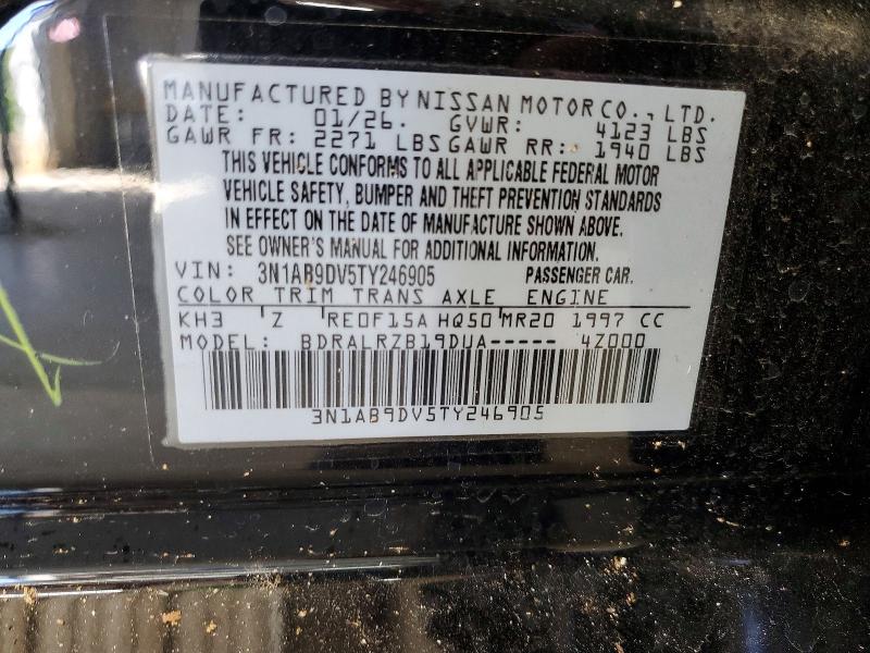 Продажа на аукционе авто 2021 Nissan Sentra, vin: 3N1AB9DV5TY246905, номер лота: 59660726